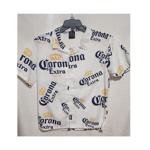 Corona short sleeve button up shirt size medium